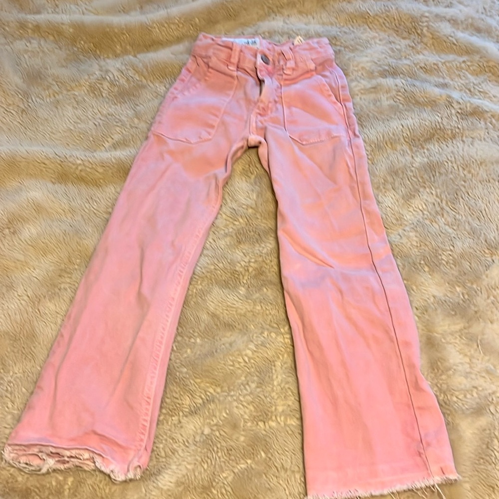Zara girls pink denim